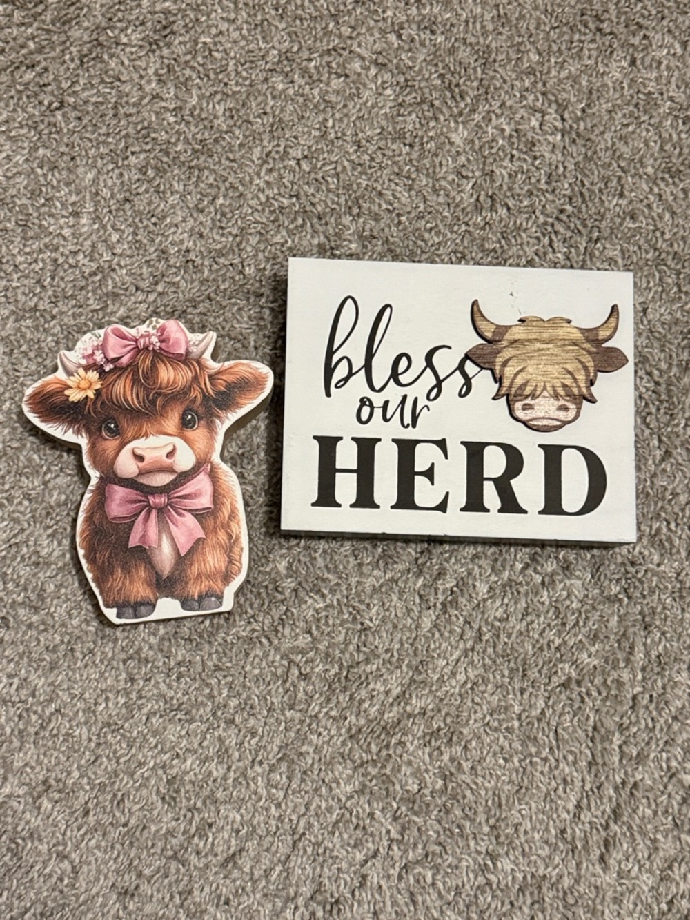 The Spring Shop Wooden Framed Signs - Brown